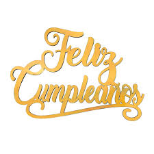 Letrero de Feliz Cumpleaños Para Pastel