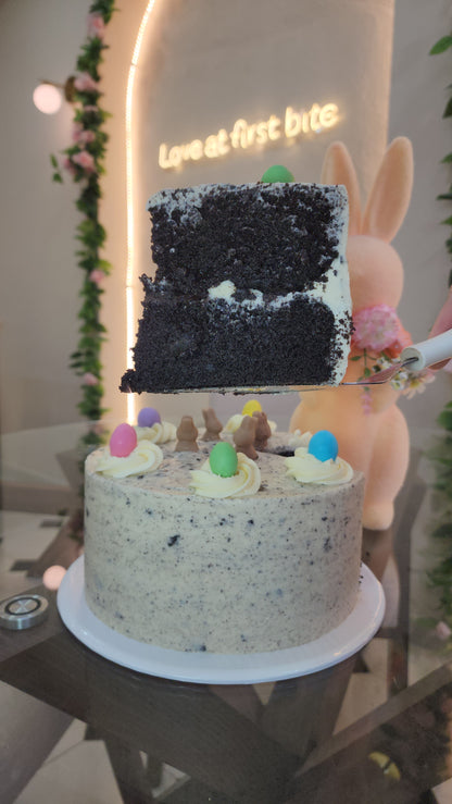 Pastel Pascua cookies & cream