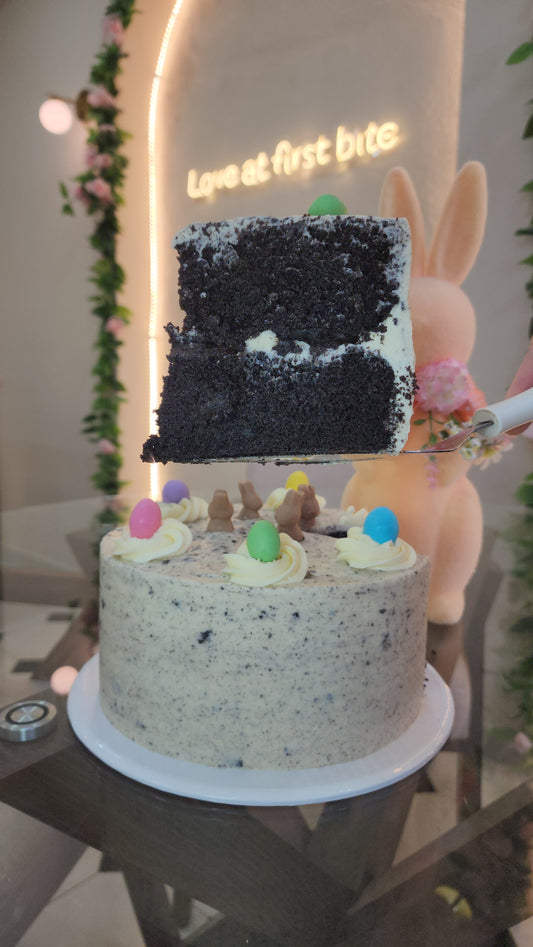 Pastel Pascua cookies & cream