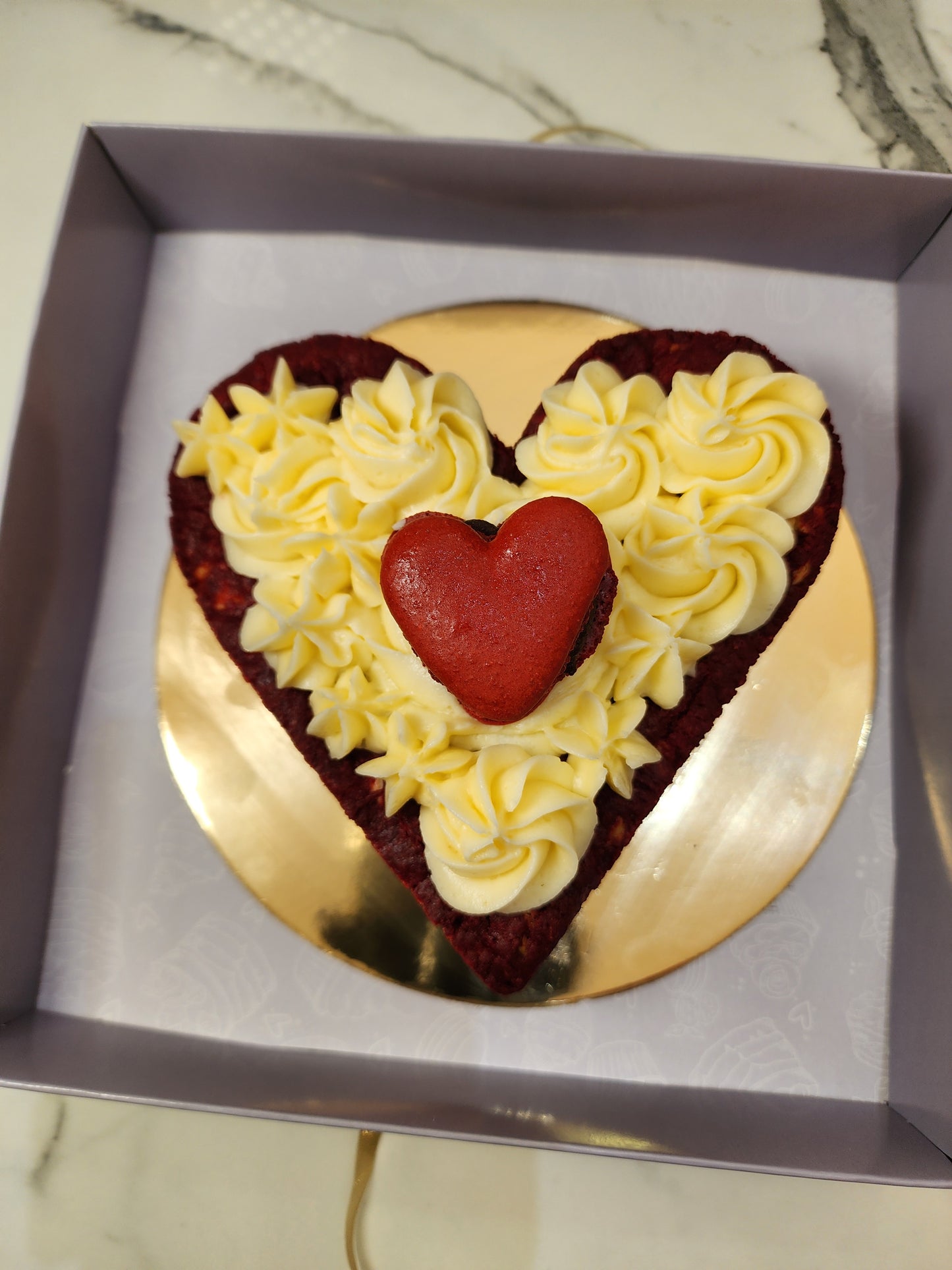 BIG cookie red velvet corazón