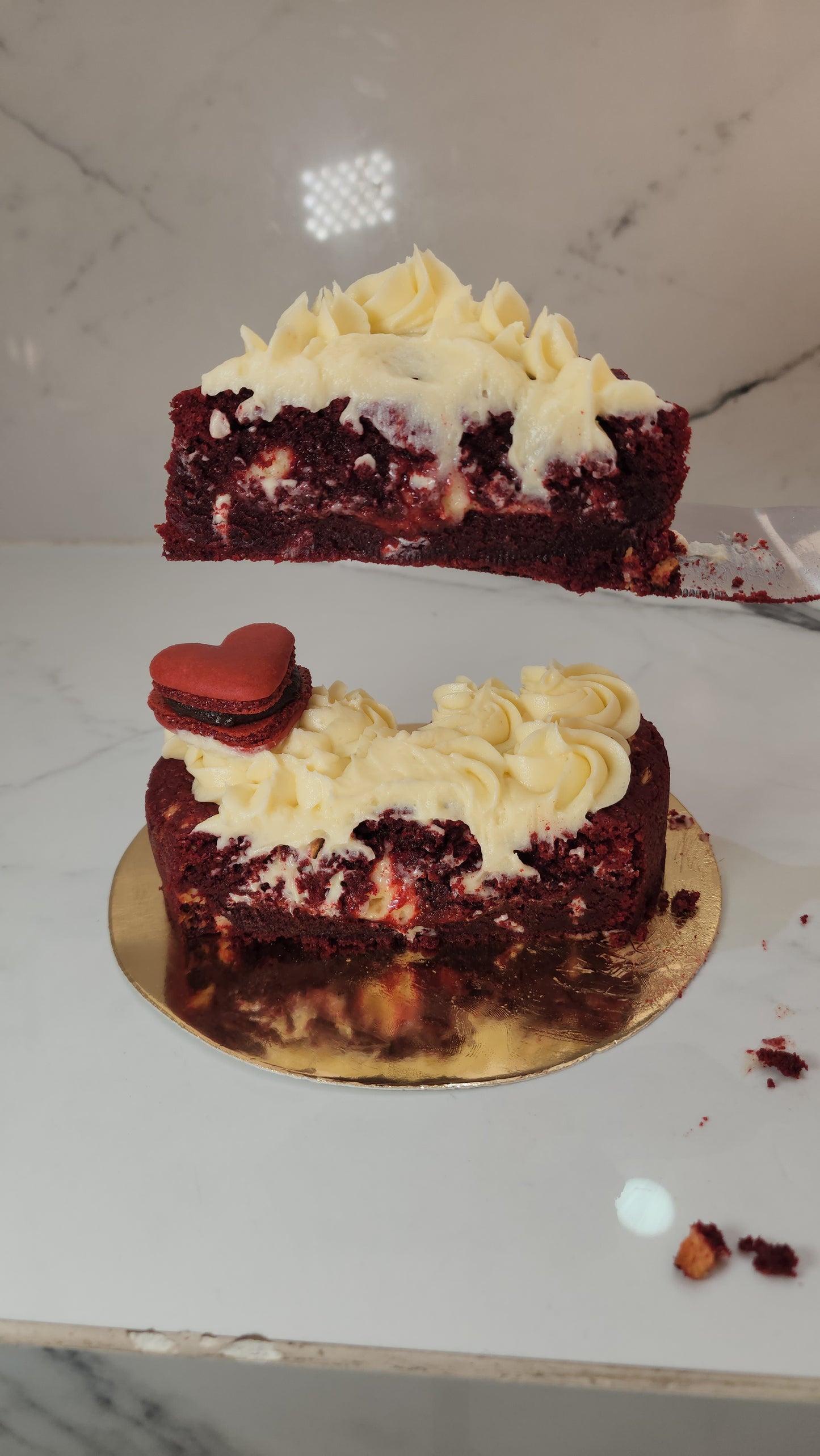 BIG cookie red velvet corazón